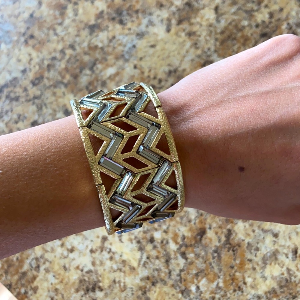 Gold and grey bracelet